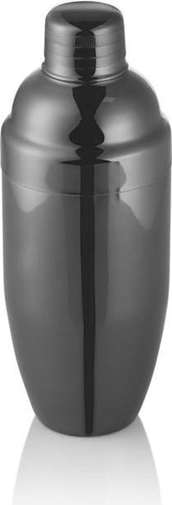 4x Shaker Classic Nocturn, 0,7 ltr., Ø 9 cm, gun metal, Chromnickelstahl 18/10