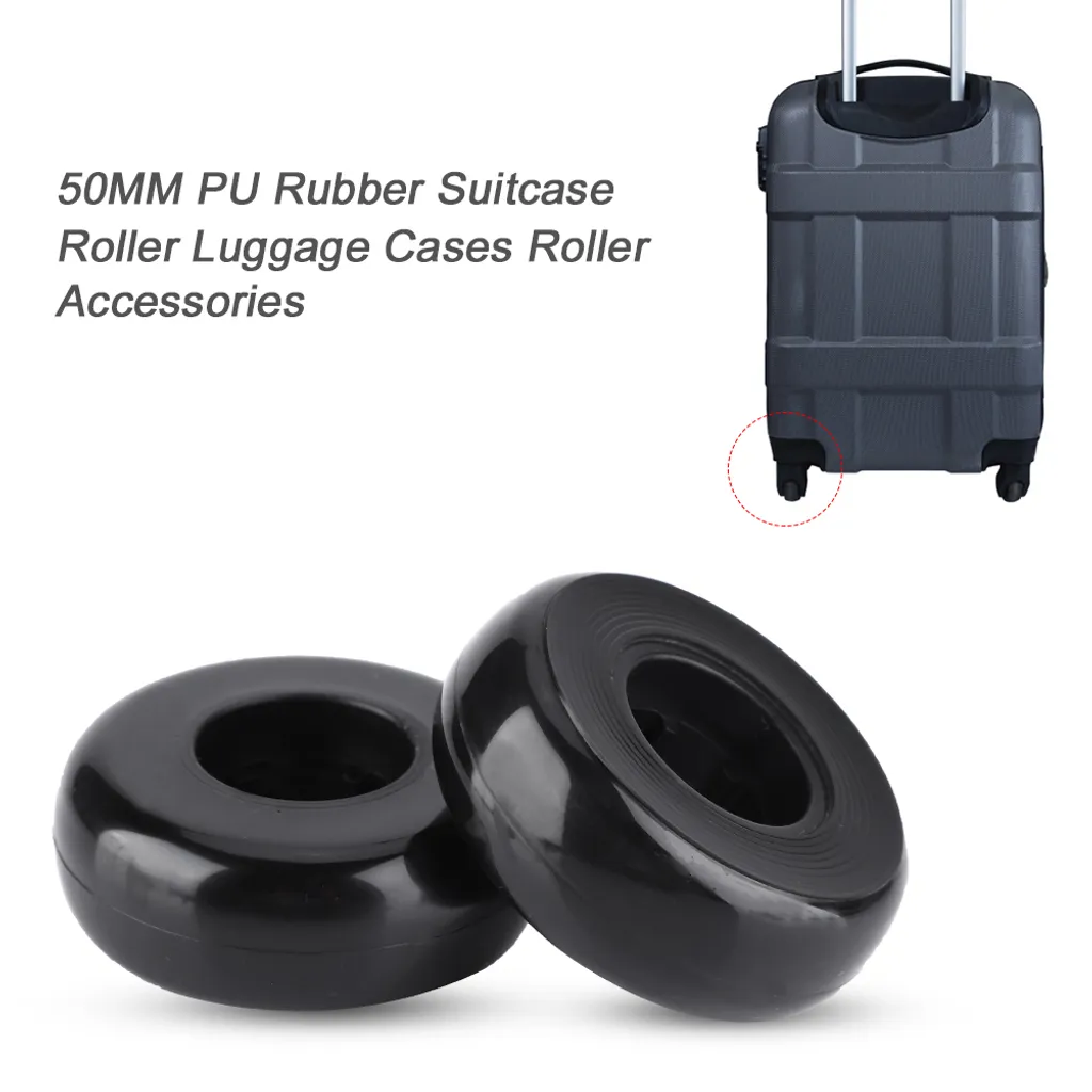 Kit 2 Ruote Ricambio Valigia Trolley con Assi e Cuscinetti OD 40-70mm - 6