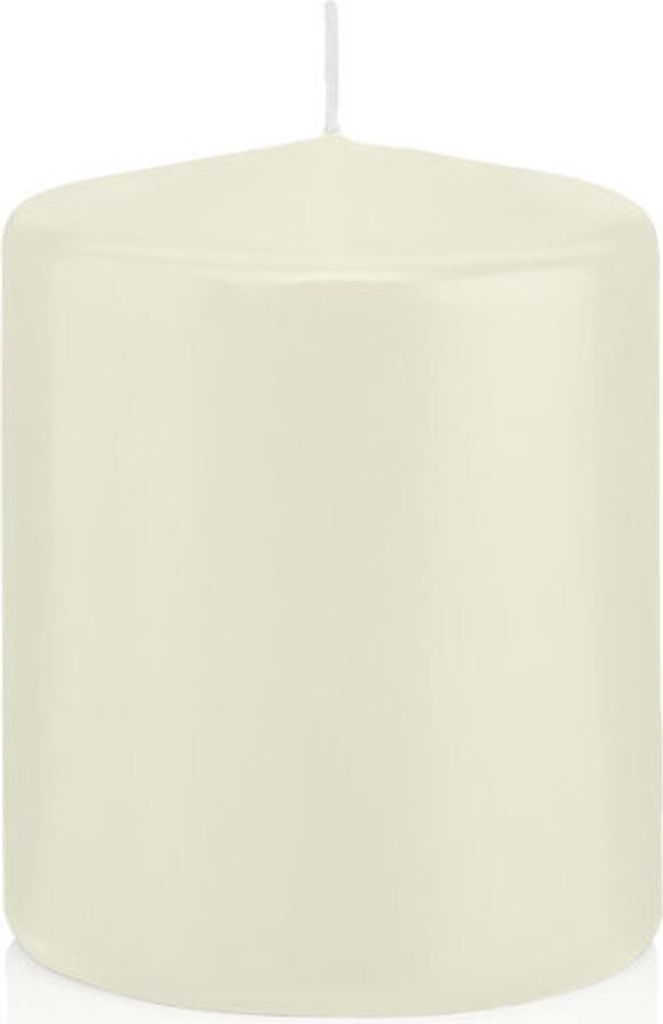 Stumpenkerzen Elfenbein 100 x Ø 78 mm, 8 Stück, russarm, tropffrei, hochwertiger Docht