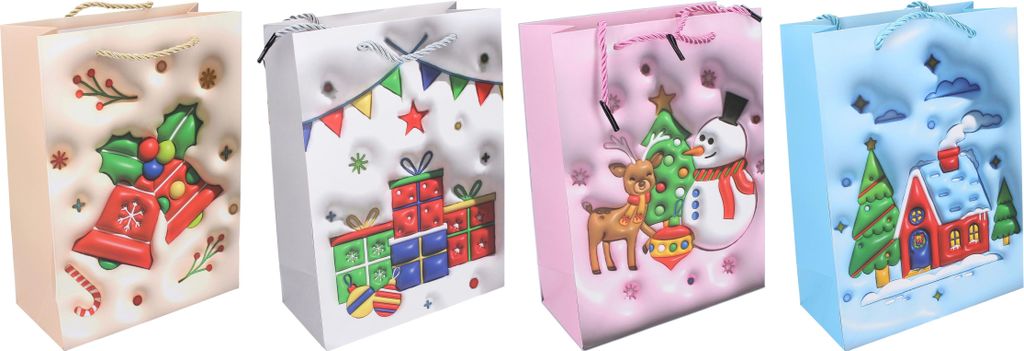 Geschenktüte S 18x24x8,5 cm WEIHNACHTEN