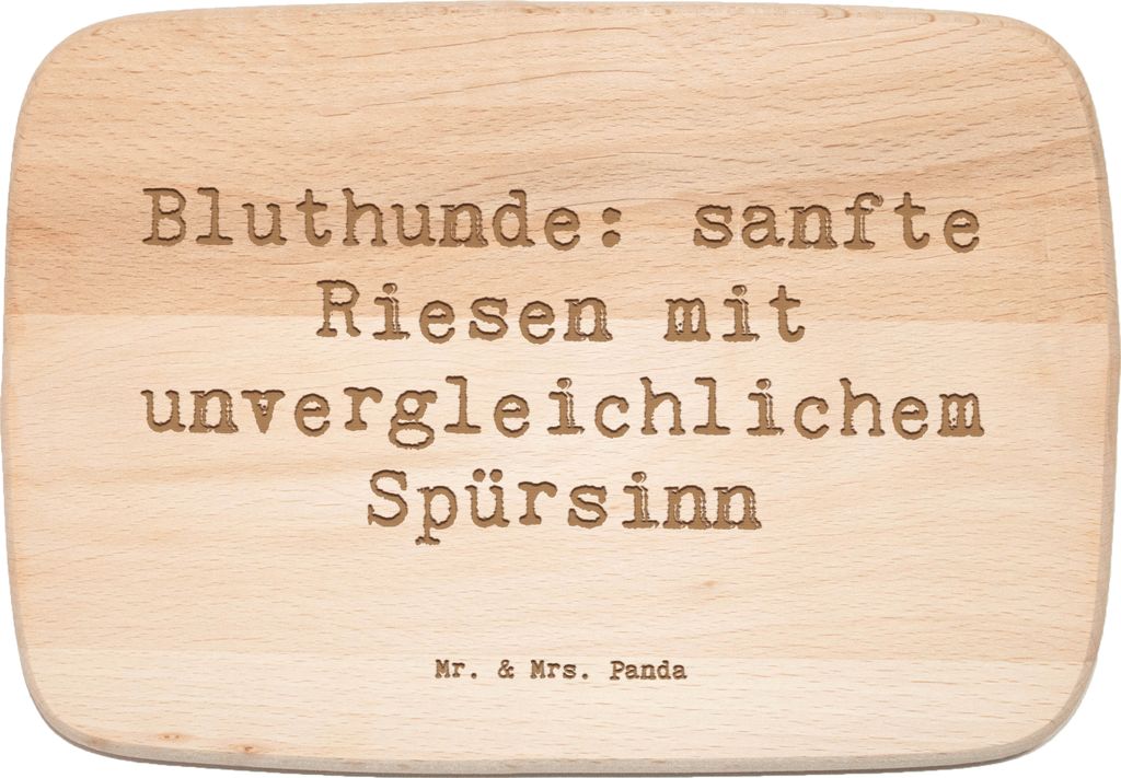Mr. & Mrs. Panda Schneidebrett Holz Spruch Bluthunde - Transparent - Geschenk, Holzbrett, Hunderassen, Hundezucht, massivholzbrett, Hundeerziehung,...