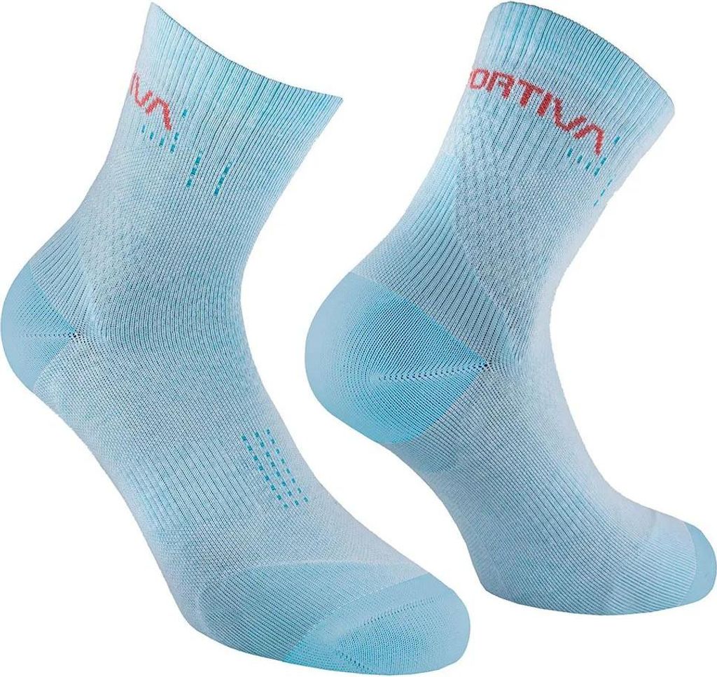 Sprint Trail Socks, Mountain Running, Unisex, Socks, W00P02 White/Hibiscus, S - La Sportiva