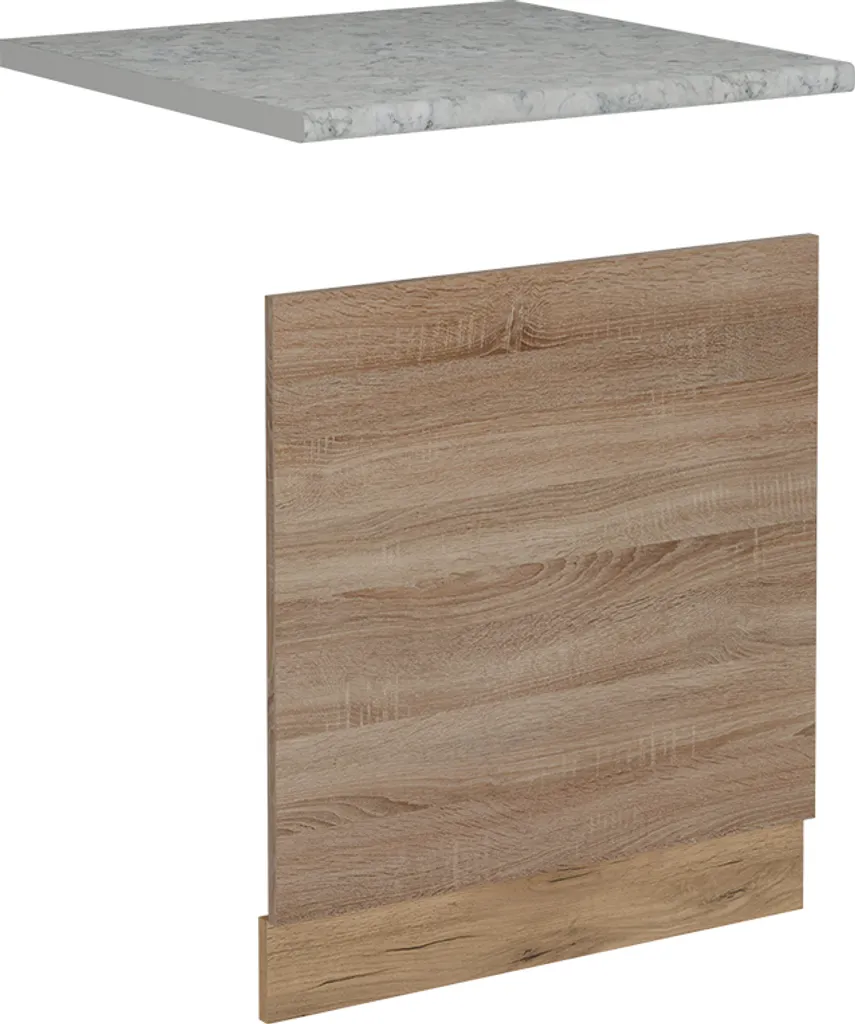 Cucina Moderna Vicco R-Line Pannello Lavastoviglie 60 cm Marmo Sonoma