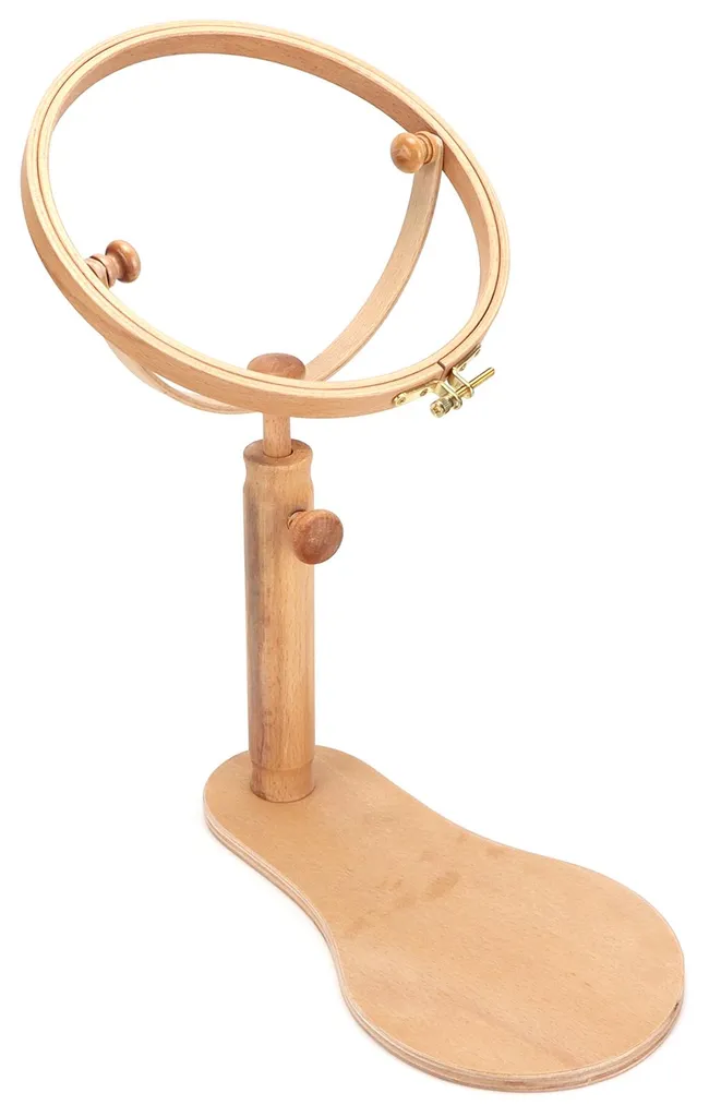 Support de broderie rotatif en bois avec inclinaison réglable - Modèle L