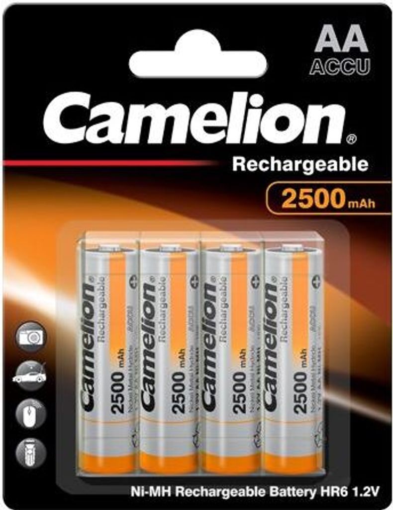 CAMELION HR6 / Mignon / 2500mAh / 1,2V / BP4 inkl.Box / Akkus
