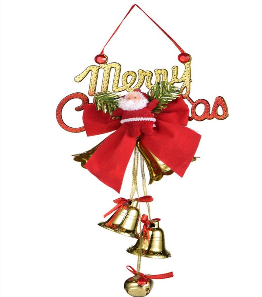 Heikoeco Weihnachten Deko,Hängende Weihnachtsbaum-Anhänger, Stoff Weihnachtsglocken & Weihnachtsmann, bruchsicher, leicht – Perfekte Weihnach...