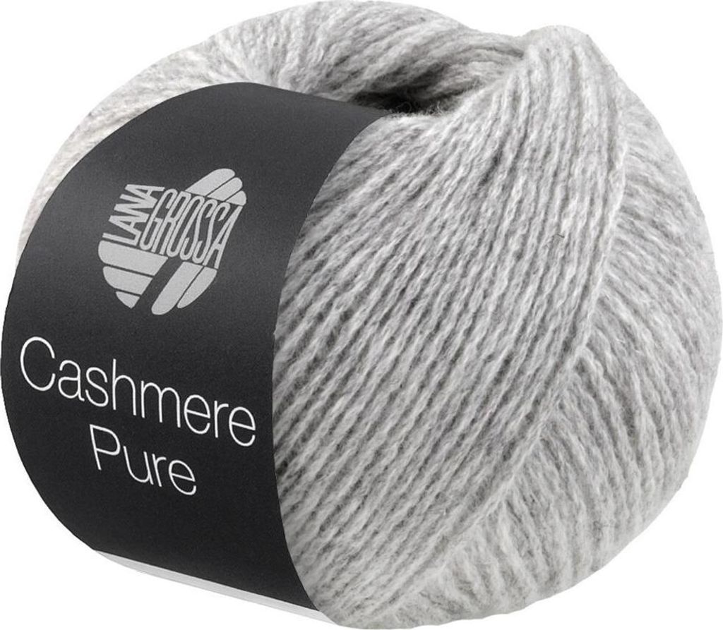 Lana Grossa - Cashmere Pure 0005 hellgrau Produktbild 