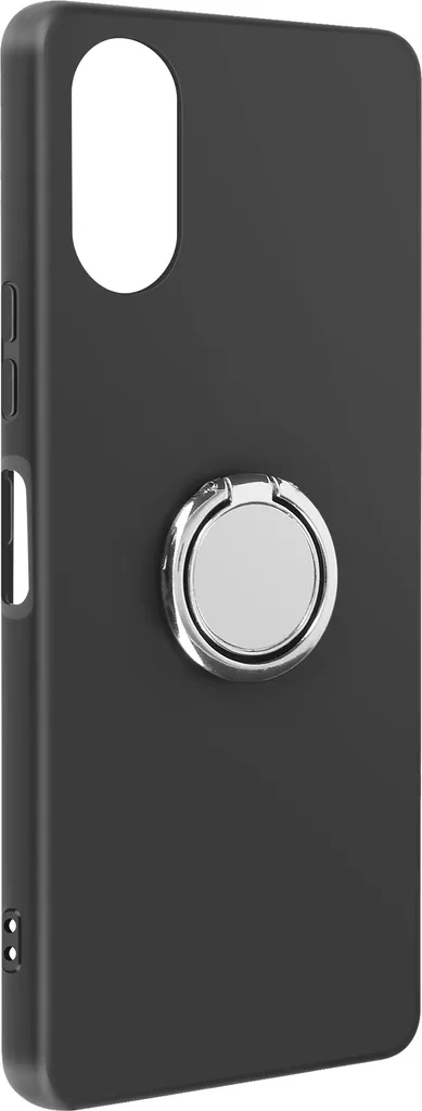 Cover Sony Xperia 10 VI Nera Avizar - Supporto Anello e Grip Gommato