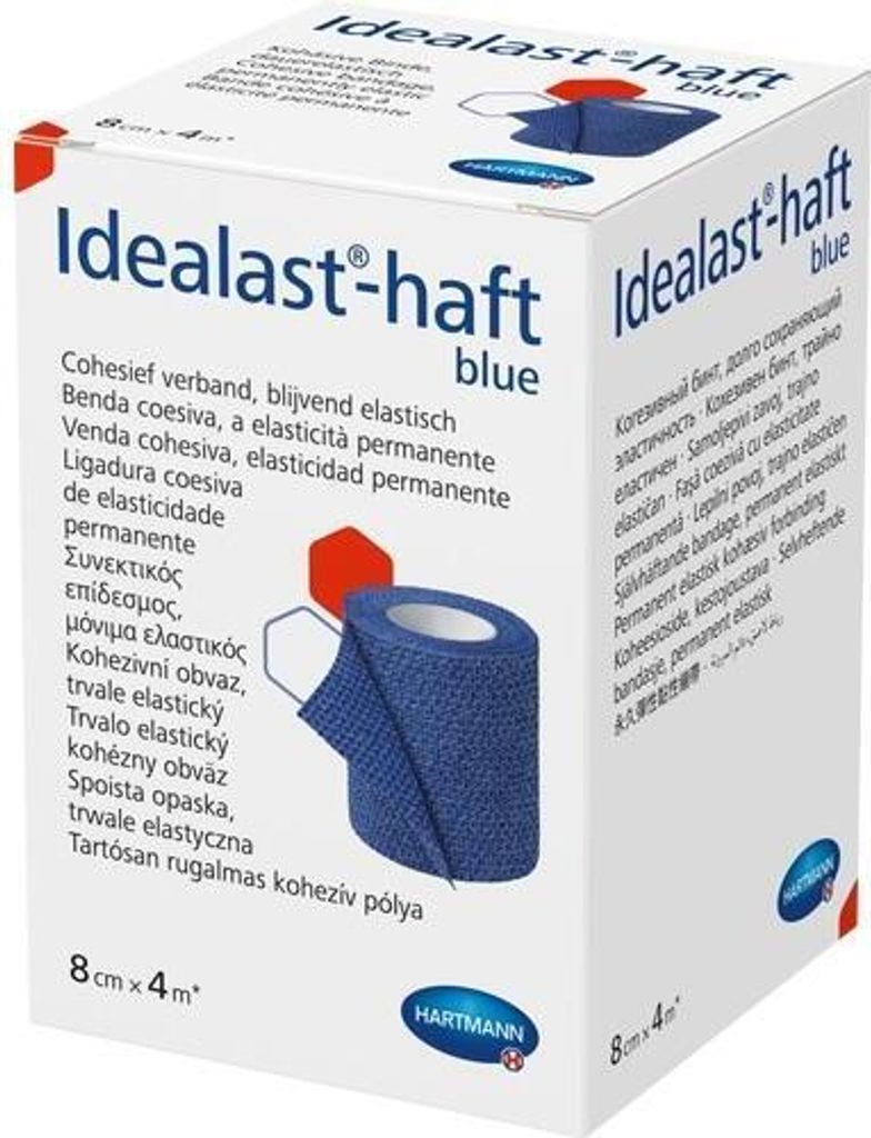 IDEALAST-haft color Binde 8 cmx4 m blau