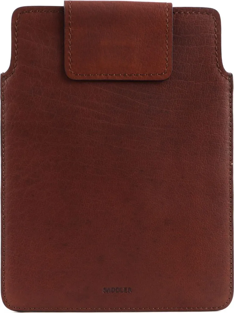 Housse tablette en cuir véritable brun SADDLER Ymir style vintage