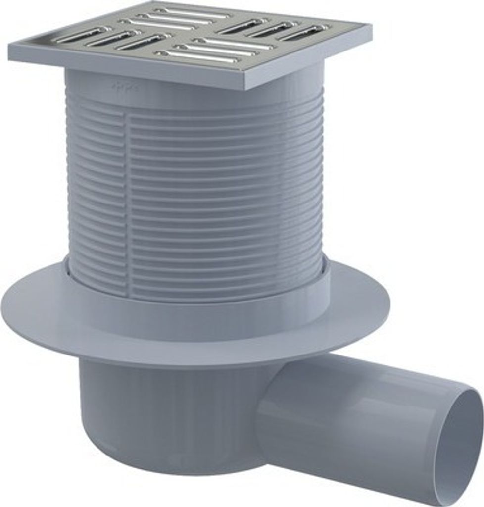 Bodenablauf Alca 105x105/50 horizontal Bauhöhe 79 mm APV1