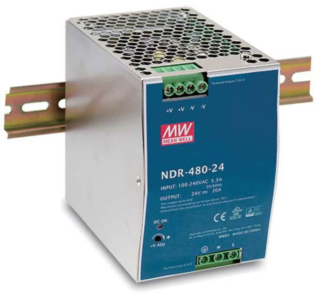 Alimentation Rail DIN 480W 48V pour switch industriel D-Link DIS-N480-48