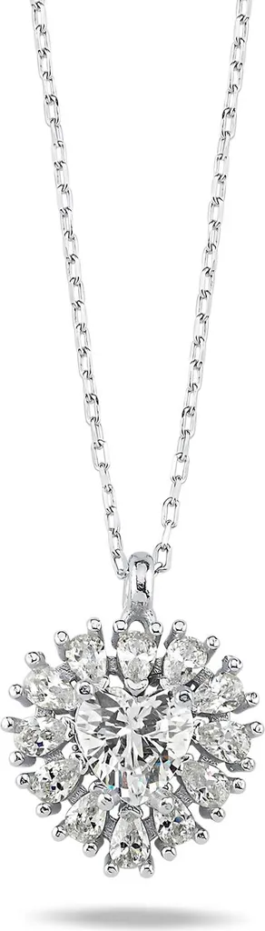 Collier pendentif cœur argent pour cadeau romantique et soirée chic