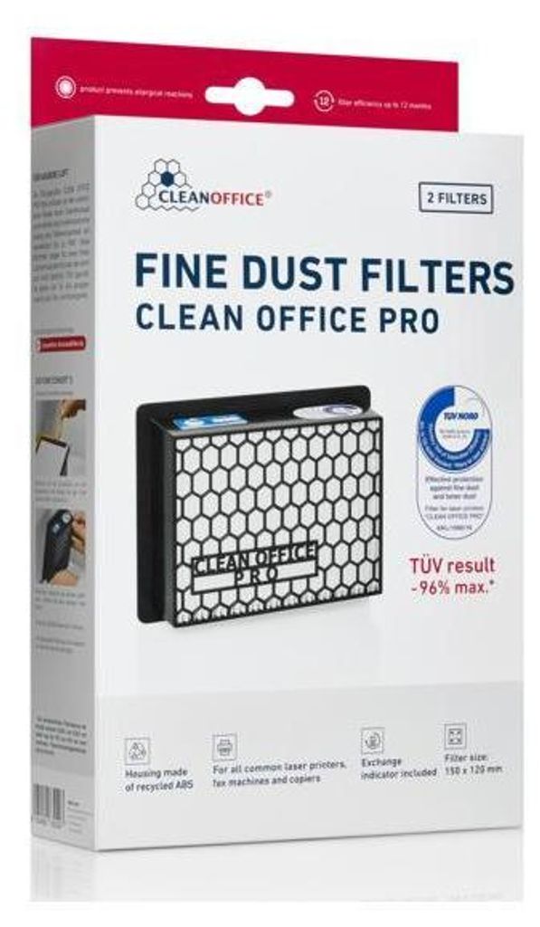 Clean Office Pro Feinstaubfilter Filtro in uscita 2 pz Immagine del prodotto 