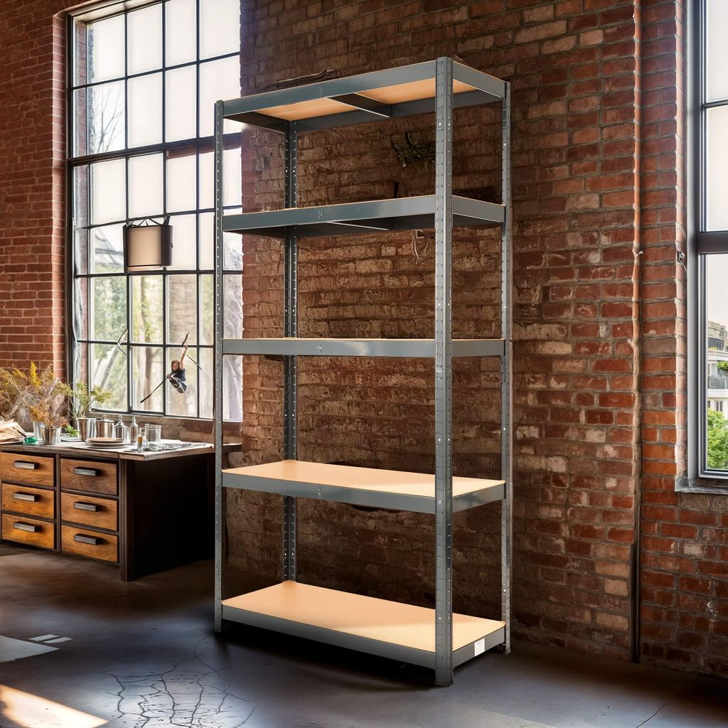 Zestaw 2 wytrzymałych regałów AREBOS 180 x 90 x 40 | 875 kg Zdjęcie produktu 4