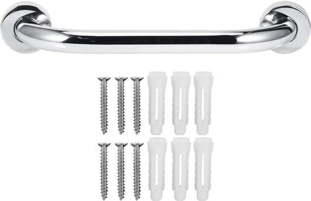 Barre d'appui de 33 cm en acier inoxydable pour douche et salle de bain
