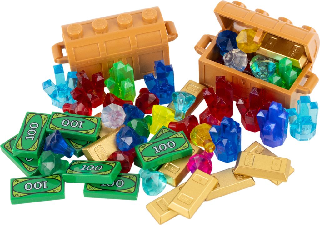 LEGO® Géant Trésor d'argent, d'or et de pierres précieuses Image du produit 