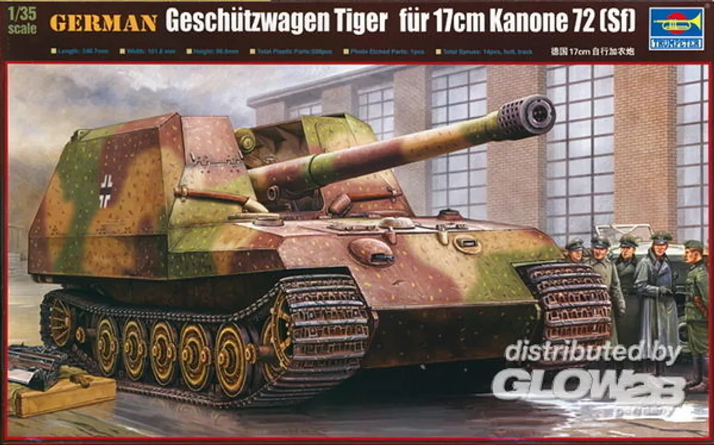 Kit Geschützwagen Tiger Trumpeter 00378 Montage Facile Haute Qualité