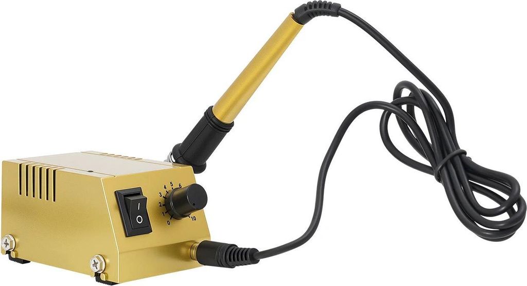Mini Lötstation Set - Lötstation 220V - Temperaturbereich 50–450°C - 10 Stufen - Für Elektronikbauteile - Gold