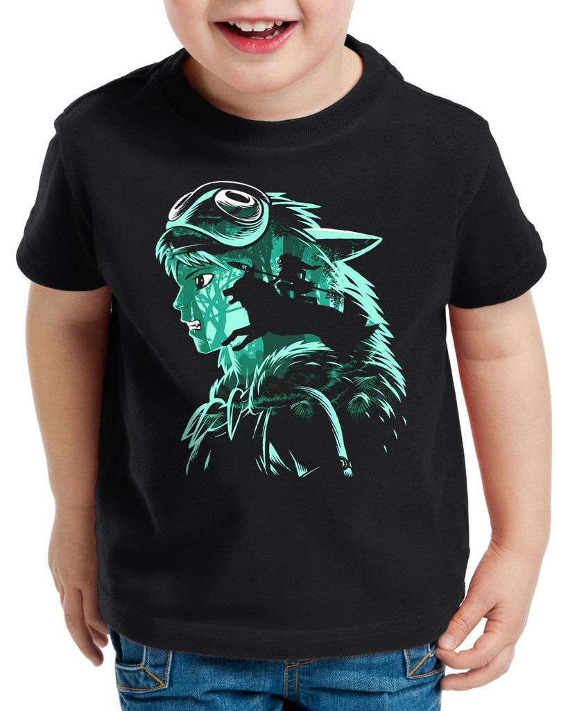 style3 Green Monoke T-Shirt für Kinder