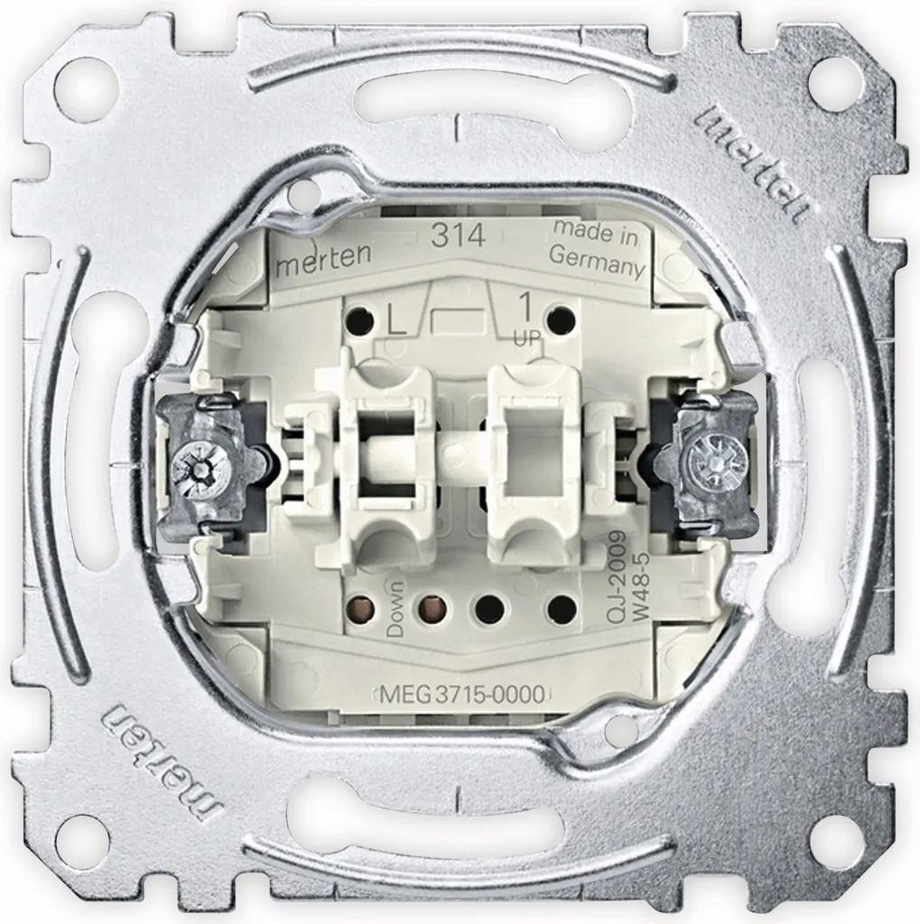 Interrupteur de stores motorisés MERTEN 1p UP - Commande murale IP20