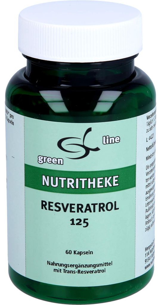 Green Line Nutritheke Resveratrol 125 Kapseln, 60 St. Kapseln