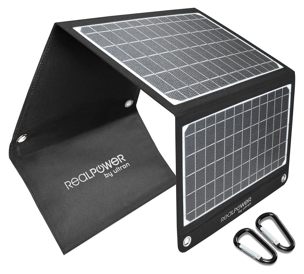 RealPower Solarpanel SP-22E 22 Watt 3 Panel Faltbar Produktbild 