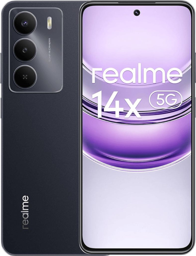 REALME realme 14x 5G 16,9 cm (6,67") Dual SIM Android 14 USB Typ-C 8 GB 256 GB 5860 mAh Schwarz