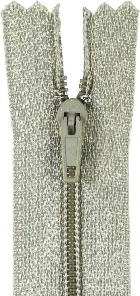 1 Reißverschluss spiral 20cm x 3mm unteilbar, Autolock, Farbauswahl, Farbe:310 rauchgrau