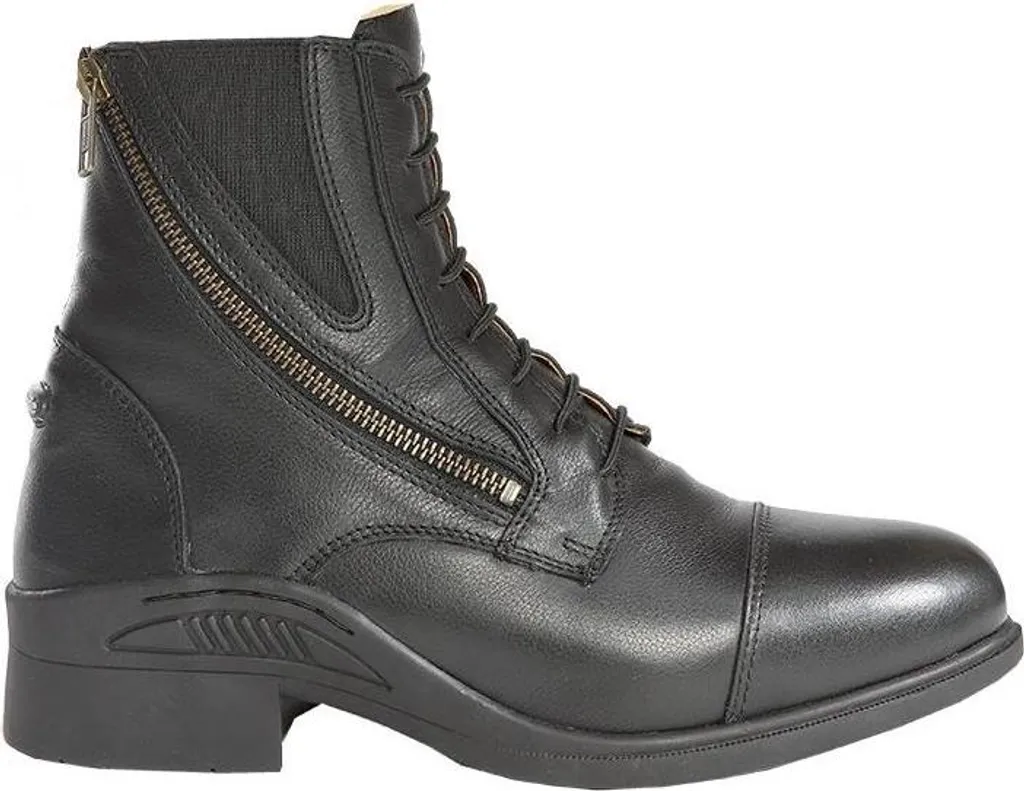 Bottines à lacets Meridius Kavalkade 36 noir avec cuir souple et zip
