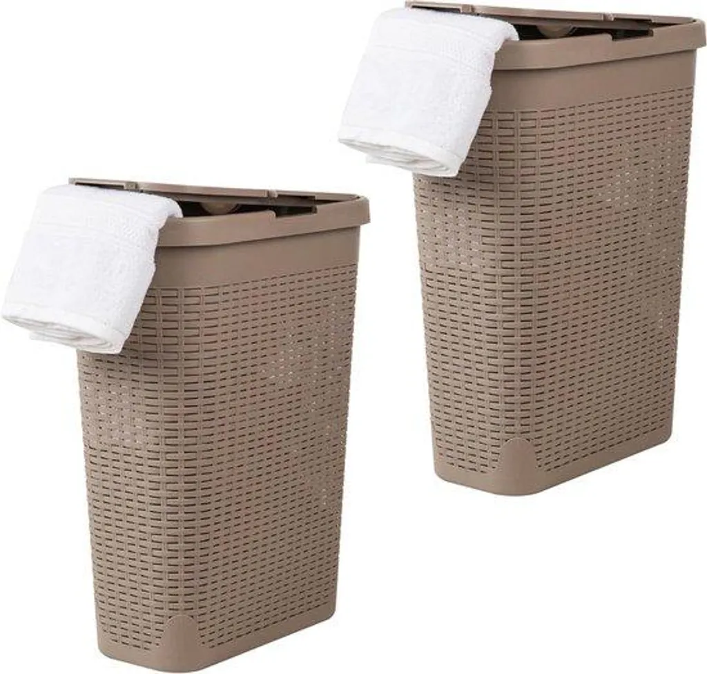 Outil de ramassage pour jardin en bois 40L avec couvercle et aération