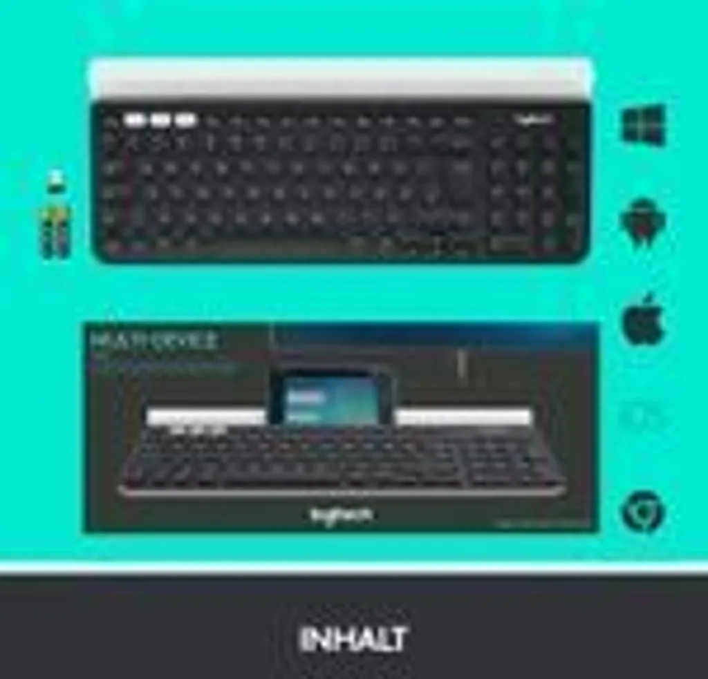 Logitech K780 Clavier Multi-Dispositifs avec Support Tablette et Mobile - 32