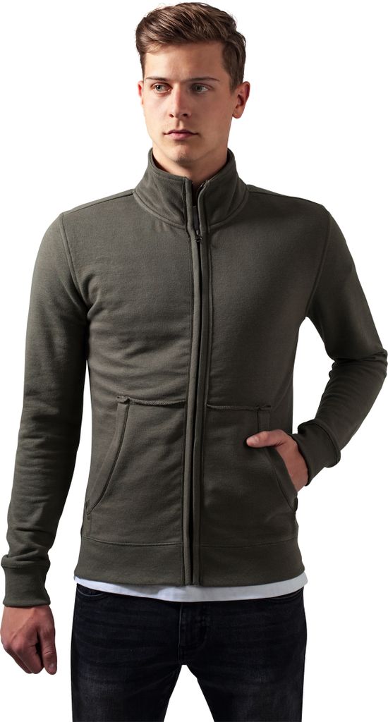 Urban Classics Leichte Jacke Loose Terry Zip Jacket Olive-M Produktbild 