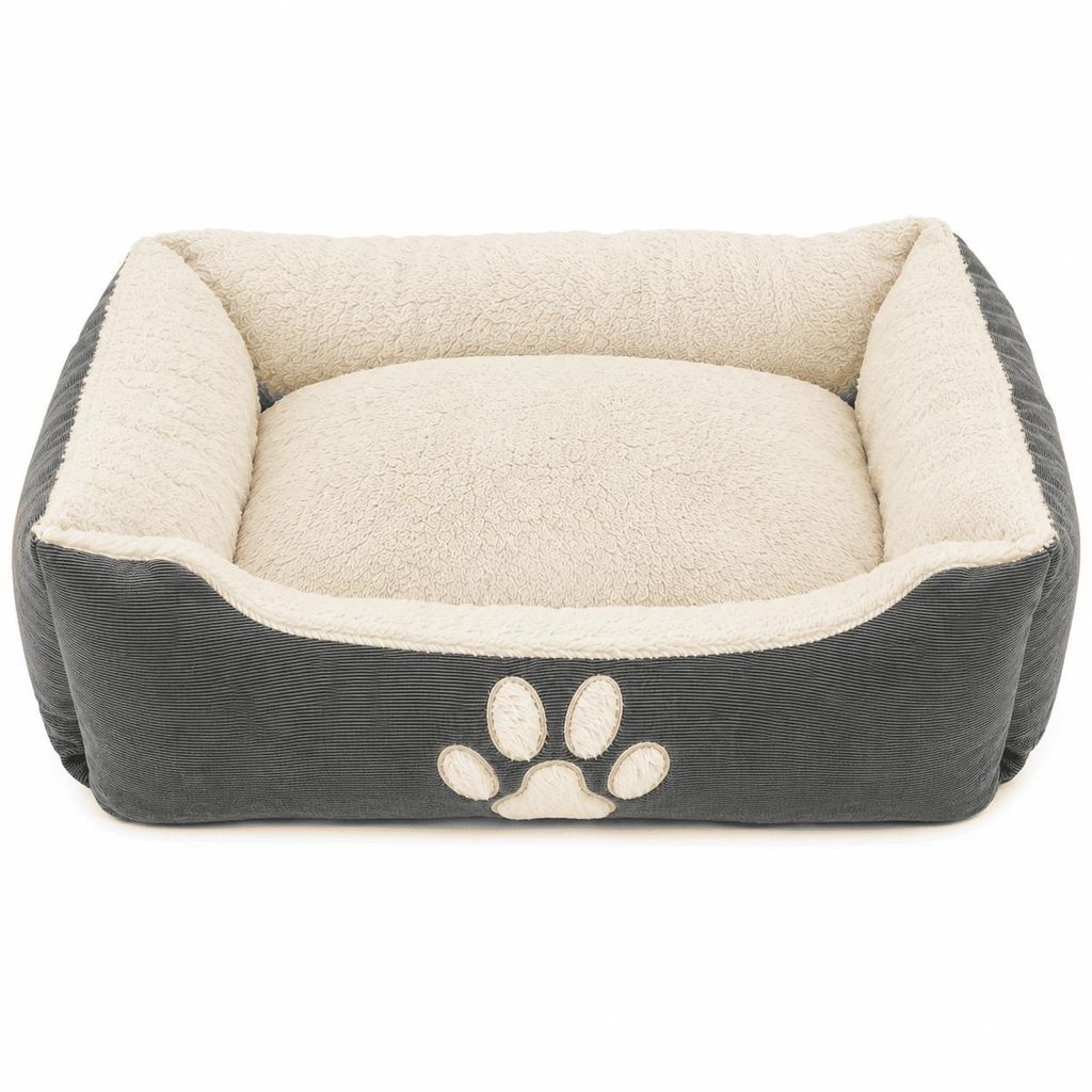 Hundekissen Extraweich Hundebett Hundekorb Katzenbett Haustierbett - Grau