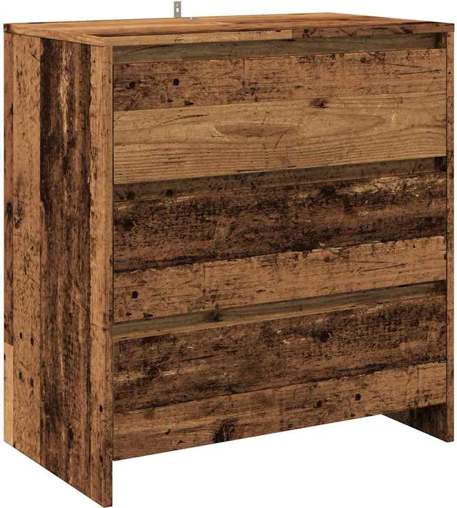 Buffet bas aspect bois brut vintage composé de 3 éléments modulables - 6
