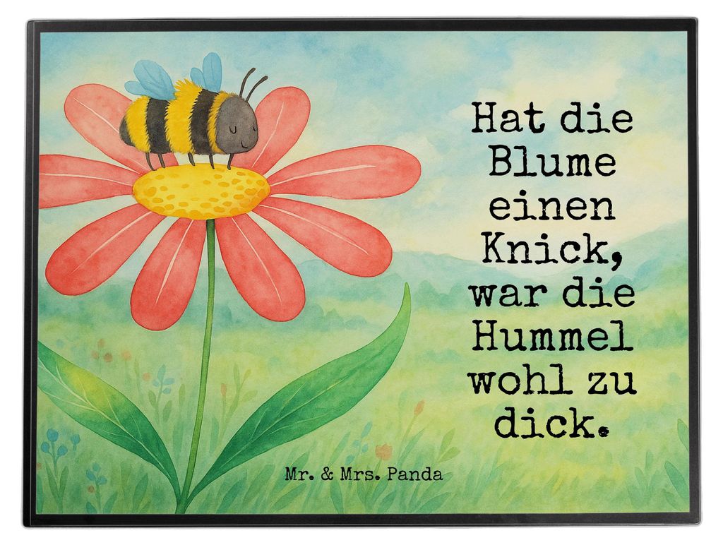 Mr. & Mrs. Panda tischschutz Hummel Blume Design - Weiß - Geschenk, Zeichenunterlage, Wespe, schreibtischunterlagen, schreibtischunterlage, Feld, ...