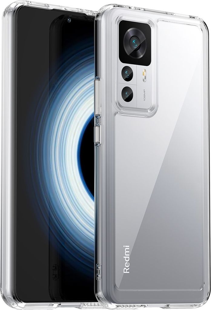 Redmi K50 Ultra Hülle, Klar Rückseite Stoßfeste TPU Silikon Bumper Schutzhülle für Xiaomi Redmi K50 Ultra Transparent