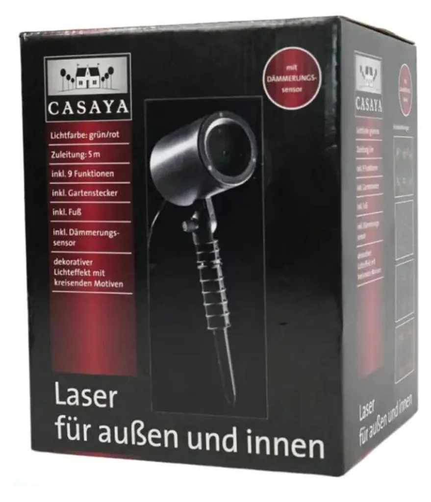 Projecteur de Noël Extérieur Laser LED Rotatif à 9 Modes Décoratifs