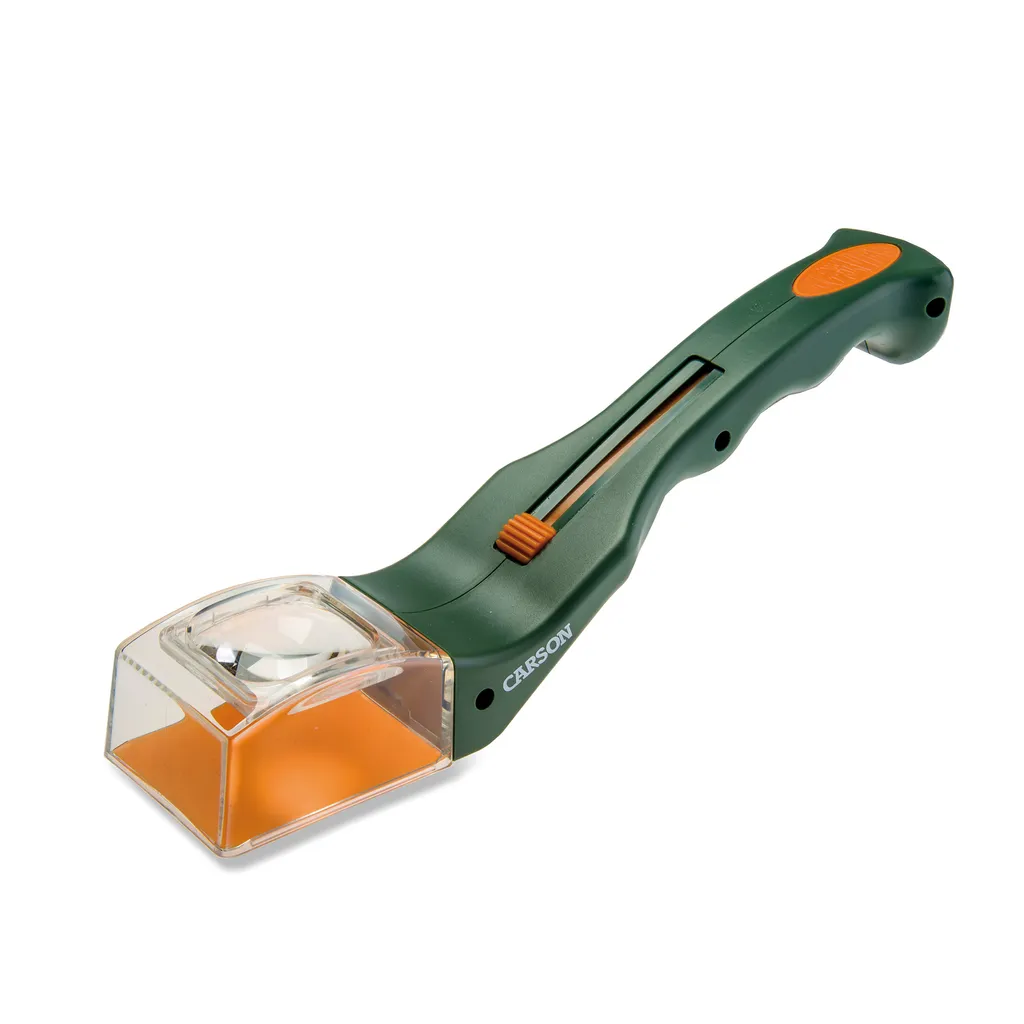 Attrape-insectes long 27cm avec mécanisme de capture douce vert orange