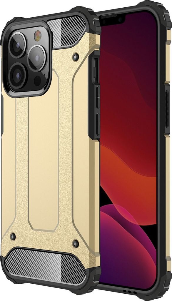 Mobigear Outdoor iPhone 13 Pro Hülle Hardcase Backcover Stoßfest - Gold