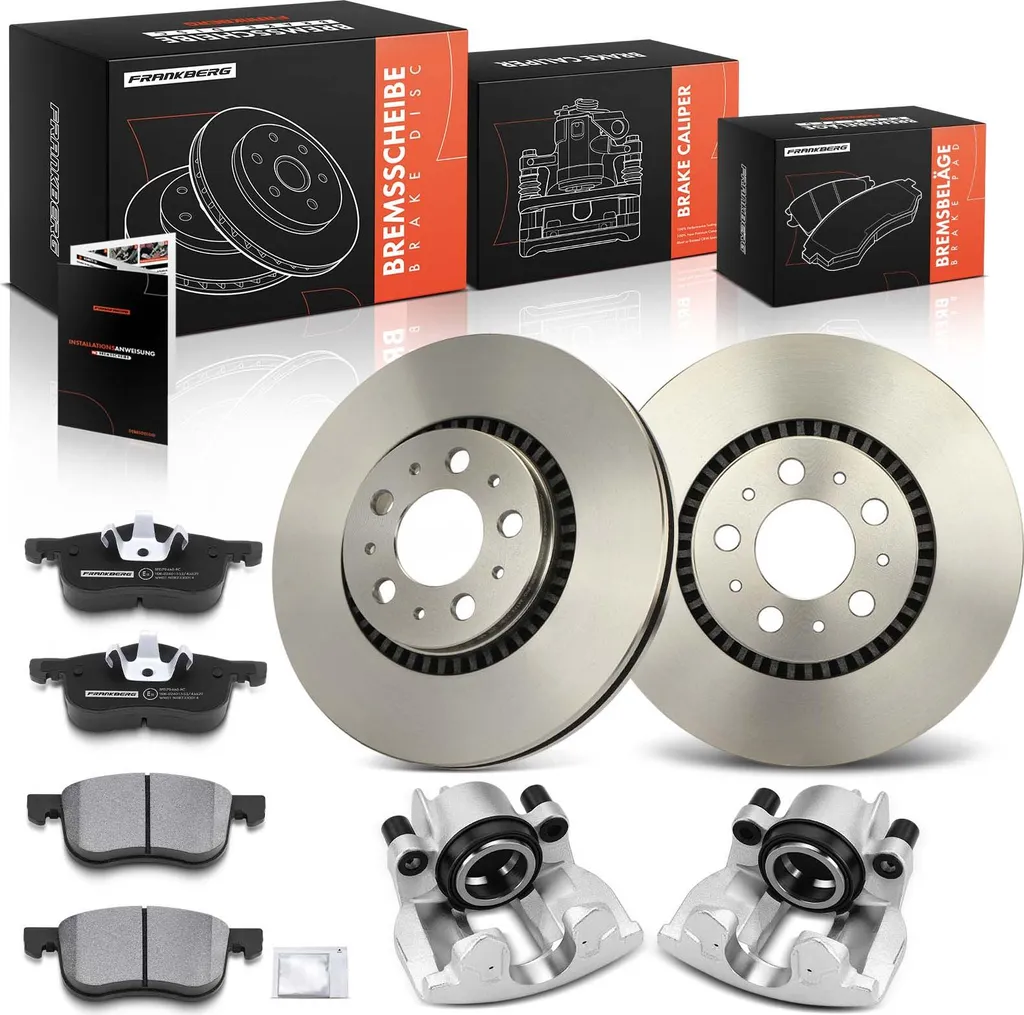 Kit étrier frein disques plaquettes avant pour Volvo S80 I V70 II Frankberg