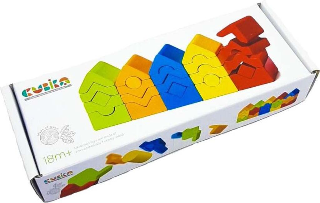 Cubika houten speelgoed, bouwdoos "Torens" Productafbeelding 