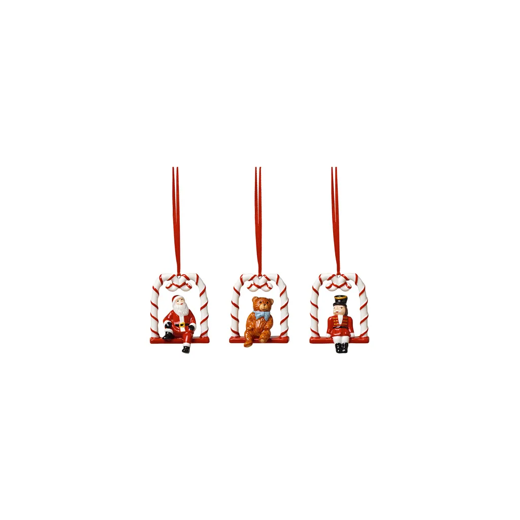 Villeroy & Boch Nostalgic Ornaments Figurines de Noël Suspendues - Lot 3