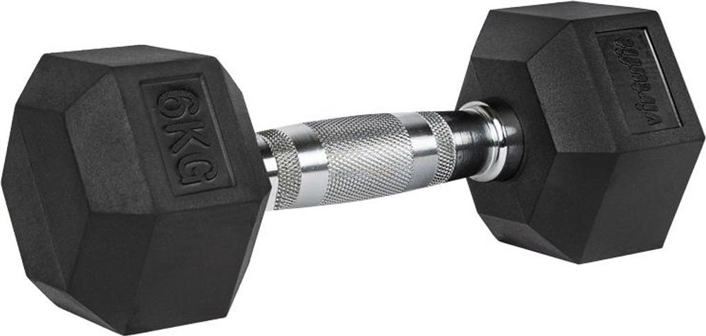 VirtuFit Hexa Kurzhantel Pro 6 kg Hantel mit Chromgriff und Produktbild 