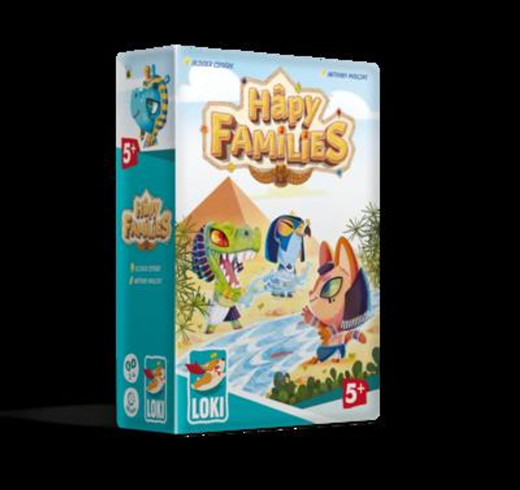 Huch & Friends Hapy Families Kartenspiel mit Ägyptischen Gottheiten, 6 Familien