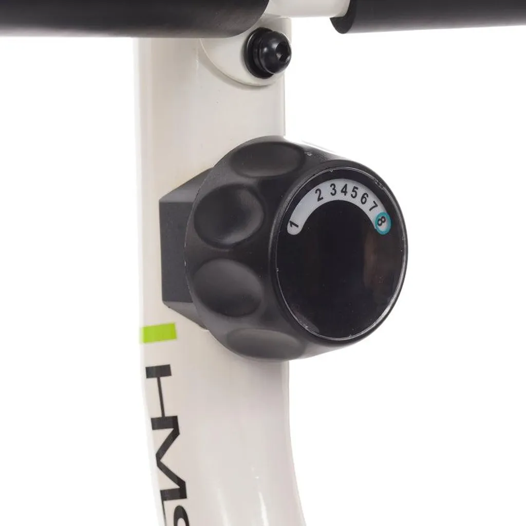 Vélo d'exercice magnétique allongé blanc et vert - Modèle Ergofit V2 - 7