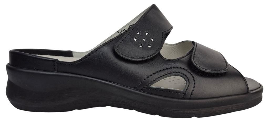 Waldläufer Merle Pantolette Schwarz Produktbild 
