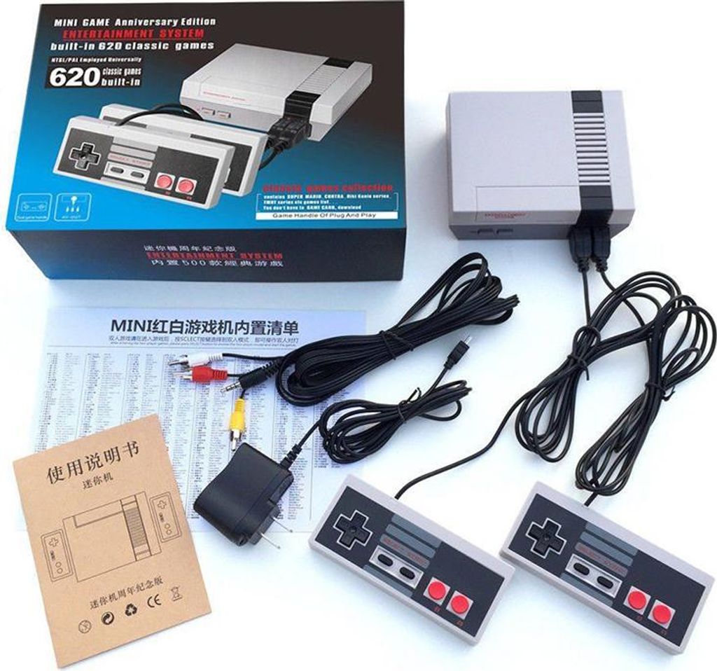 Classic Mini Spielkonsolen eingebautes 620 TV Video mit Produktbild 
