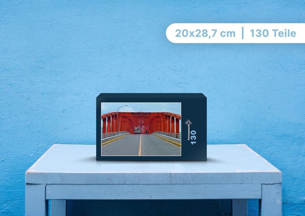 hansepuzzle 100550 - Brücke Puzzle, 130 Teile, Fortbewegung, 28,7 x 20,0cm mit hochwertiger Aufbewahrung, Kartonbox und wiederverschließbarem Beutel