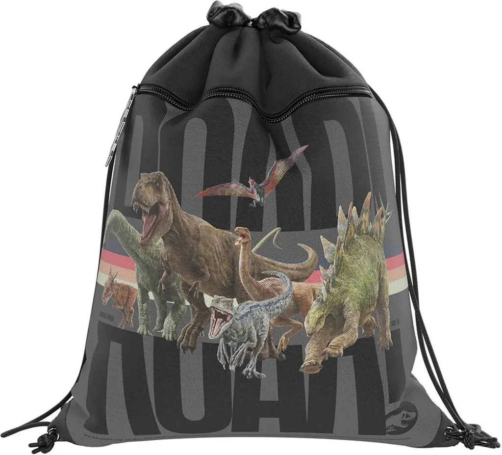 Sacca Ginnastica Jurassic World Roar Taglia Unica - Tessuto Anti-Strappo